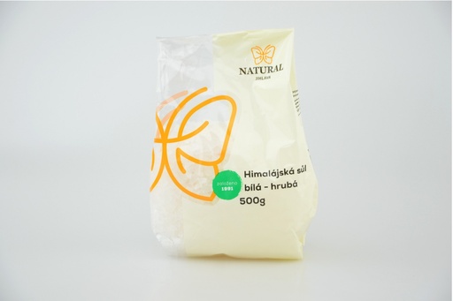 [00997] Himalájska biela soľ hrubá 500 g NATURAL JIHLAVA