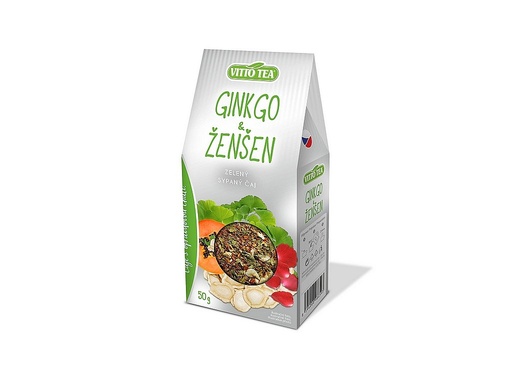 [12179] GINGKO & ŽENŠEN SYPANÝ 50g VITTO TEA 50 g VITTO TEA