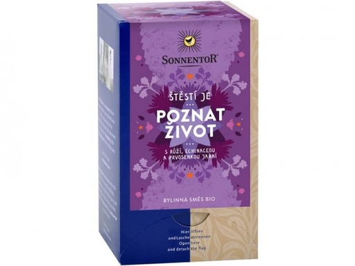 [18209] Šťastie je® poznať život bylinkový čaj BIO 27 g SONNENTOR