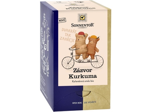 [SMART14056] Zázvor kurkuma BIO porciovaný čaj 32 g SONNENTOR