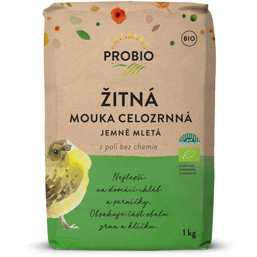 [SMART5812] Celozrnná ražná múka jemne mletá BIO 1 kg PROBIO