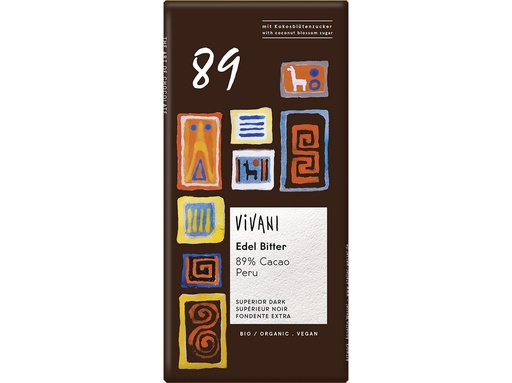 [BSMART12670] BIO horká čokoláda 89% 80g, VIVANI 80 g VIVANI