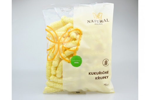 [97379] Kukuričné chrumky bezlepkové 75 g NATURAL JIHLAVA