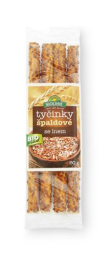 [P103003] PRO-BIO Špaldové tyčinky s ľanom 60g 60 g PROBIO