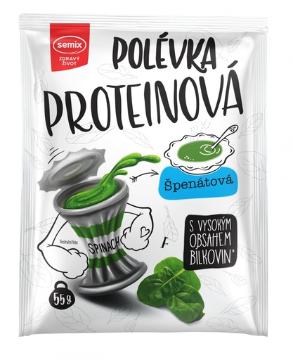 [SEM14555] Proteínová špenátová polievka 55 G , Semix 55 g SEMIX