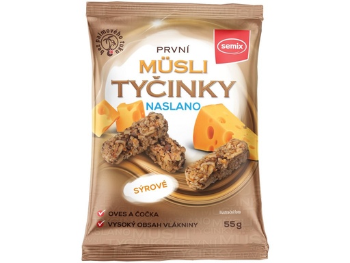 [SEM14319] Müsli tyčinky slané so syrom 55g , Semix 55 g SEMIX