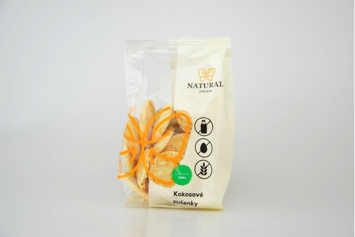 [NJ6136] Prírodné bezlepkové sušienky kokosové - 150g NATURAL JIHLAVA 150 g