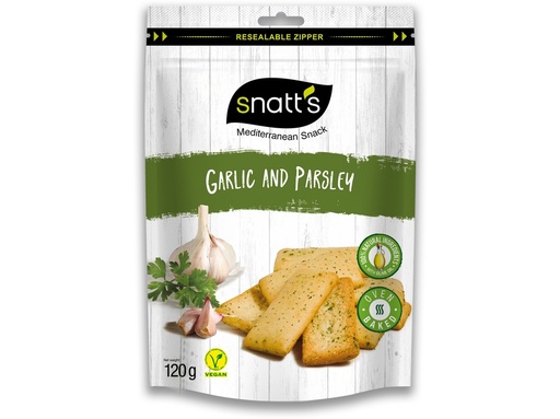 [ST10181] Mini krekry s cesnakom a petržlenom 120g , Snatt´s 120 g SNATT´S