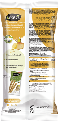 [ST97534] SNATT´S tyčinky zo syrom 56 g SNATT´S