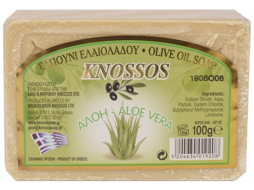 [NJ98144] Olivové mydlo ALOE VERA 100 g KNOSSOS