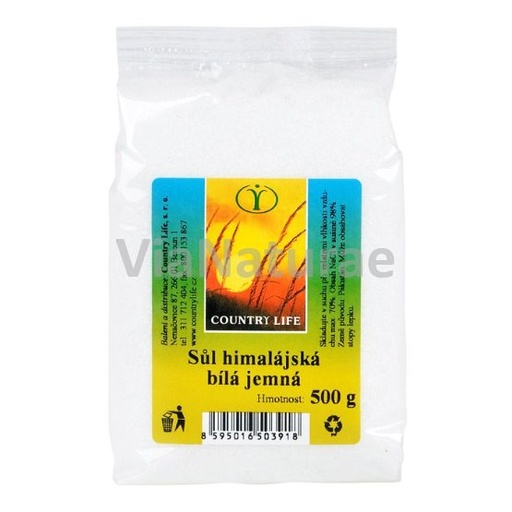[VP004560] Sůl himálajská bílá jemná 500 g COUNTRY LIFE