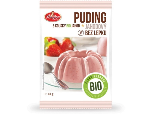 [A8562] Jahodový puding BIO 40 g AMYLON