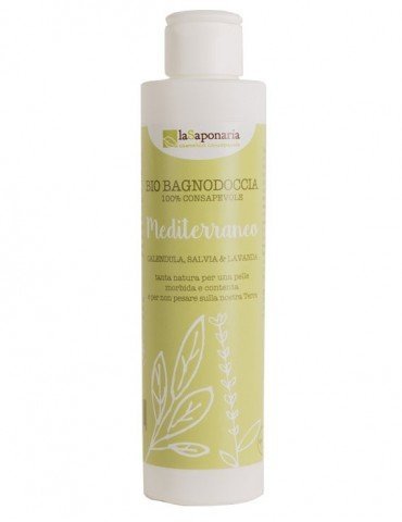 [ECOECOLSA010] laSaponaria Středomořský sprchový gel BIO (200 ml) - se středomořskými bylinkami