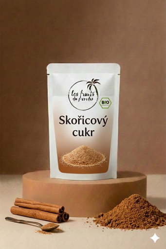 [00041-1] Škoricový cukor 13% BIO 100 g LES FRUITS DU PARADIS