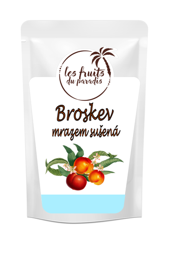 [00054-1] Lyofilizované plátky broskýň 100 g LES FRUITS DU PARADIS