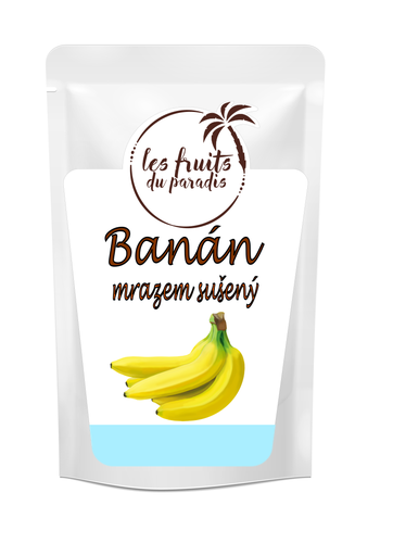 [00058-1] Lyofilizované plátky banánové 100 g LES FRUITS DU PARADIS