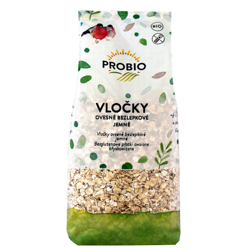 [PRO910178] Jemné bezlepkové ovsené vločky 500 g PROBIO