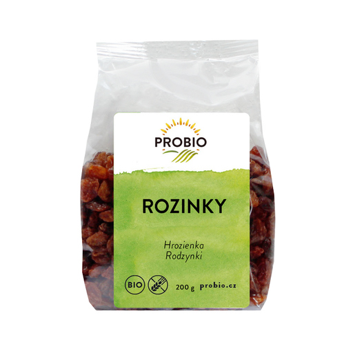 [PRO910154] Rozinky - odrůda Thompson 200 g PROBIO PROBIO