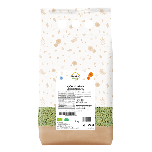 [P71024] GASTRO - Zelená šošovica BIO 3 kg PROBIO