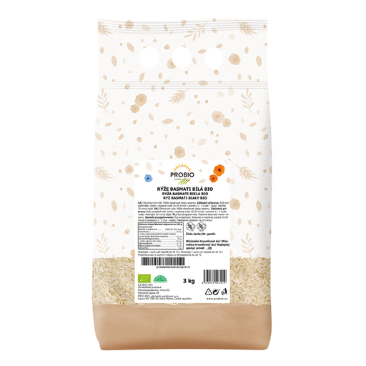 [P77008] GASTRO - Ryža Basmati biela BIO 3 kg PROBIO