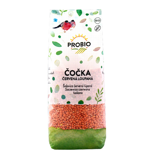 [P910061] Červená lúpaná šošovica BIO 500 g PROBIO