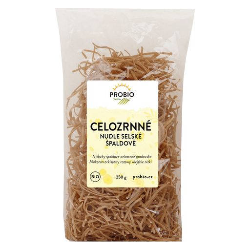 [P910230] Špaldové celozrnné rezance BIO 250 g PROBIO