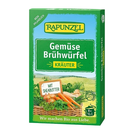 [B10726] Zeleninový vývar bez droždia v kocke BIO 8ks Rapunzel RAPUNZEL