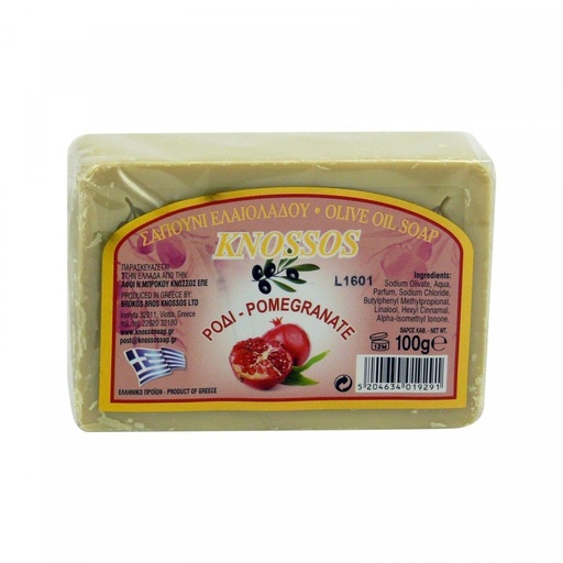 [KN005] Olivové mydlo s granátovým jablkom 100 g KNOSSOS