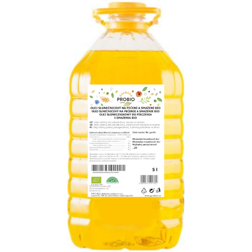 [P73006] Slnečnicový olej na pečenie a vyprážanie 5 l BIO PROBIO