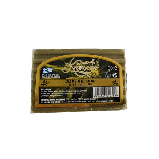 [KN024] Olivové mydlo s konopným olejom 100 g KNOSSOS