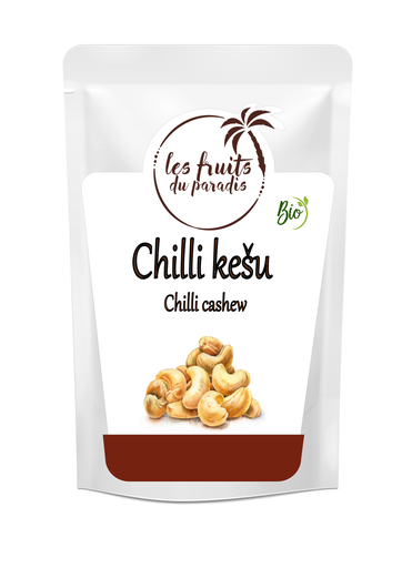 [00509-1] Kešu BIO pražené solené s chilli 500 g LES FRUITS DU PARADIS