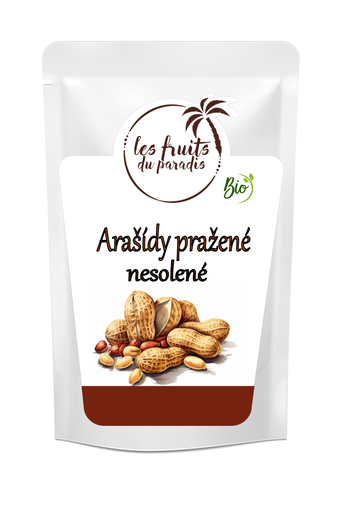 [00563-1] Pražené nesolené arašidy BIO 1 kg LES FRUITS DU PARADIS