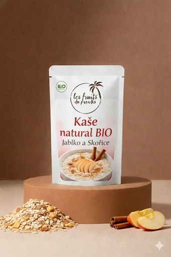 [00659-1] Kaša prírodná BIO Jablko a škorica 250 g LES FRUITS DU PARADIS