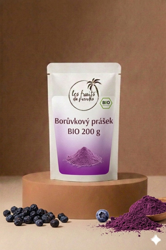 [00766-1] Čučoriedkový prášok BIO 200 g LES FRUITS DU PARADIS