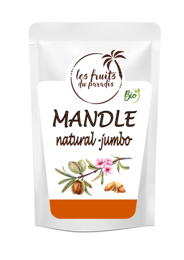 [109-1] Mandle Natural EXTRA jumbo BIO 150 g LES FRUITS DU PARADIS